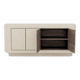 Contemporary Handmade Textured Plaster Sideboard with Walnut Interior