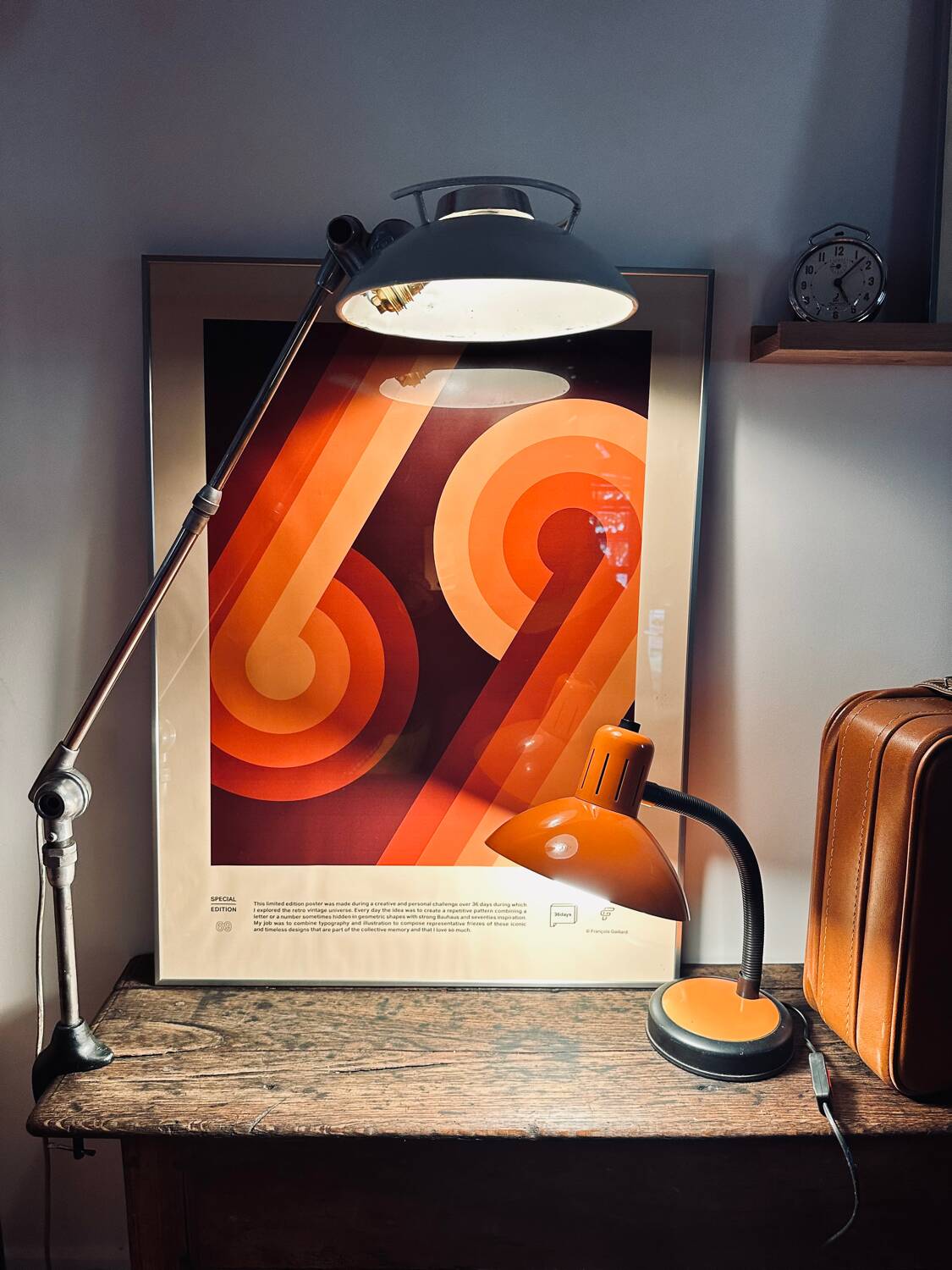 Vintage architect lamp