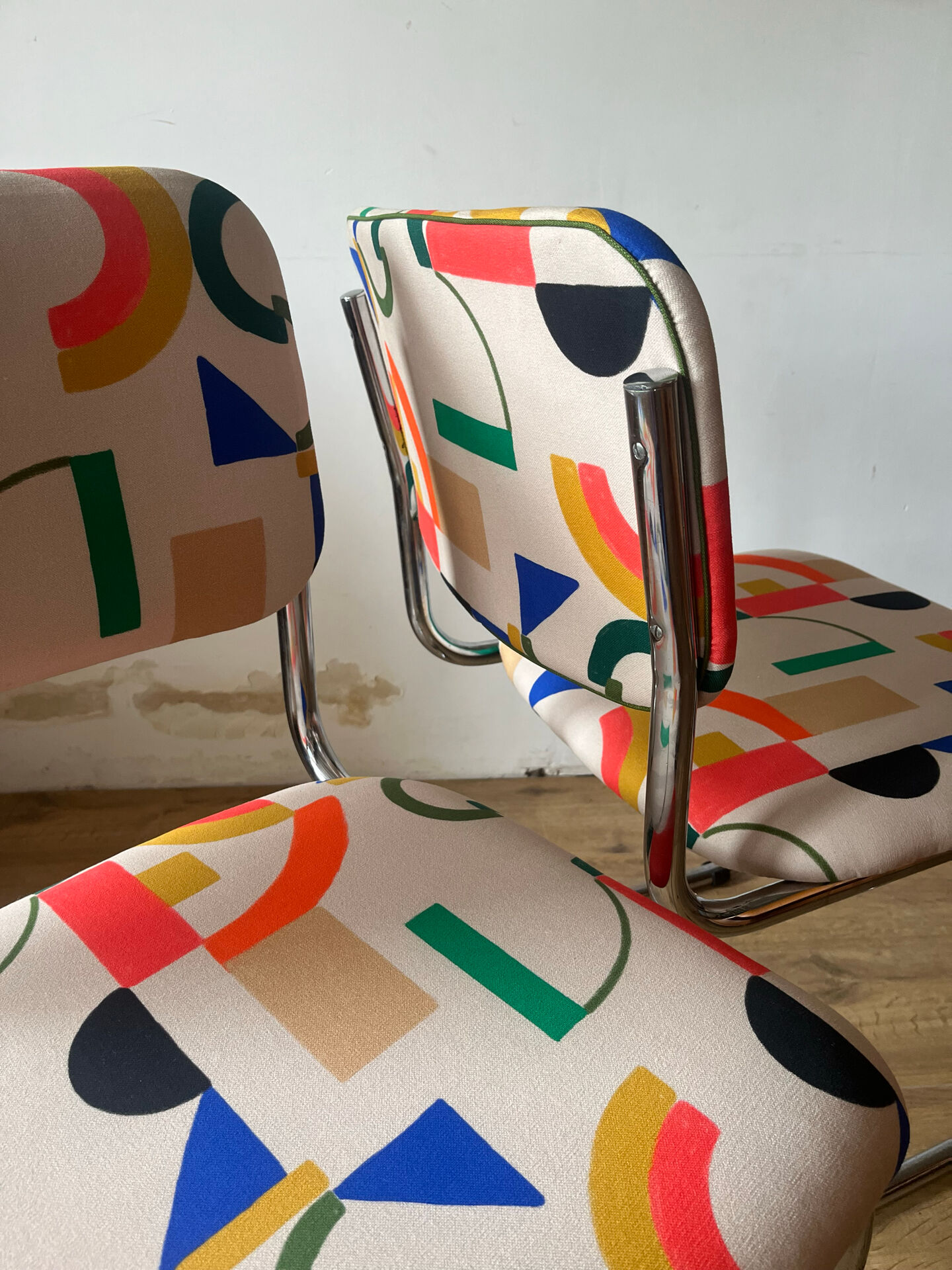 Paire de chaises Cesca Memphis 1980