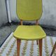 Paire de chaises vertes pomme vintage 50's
