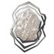Pair of brushed metal and rock crystal wall lights. Contemporary.