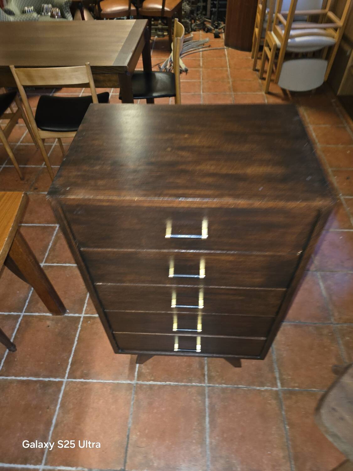 1960s oak chiffonnier cabinet