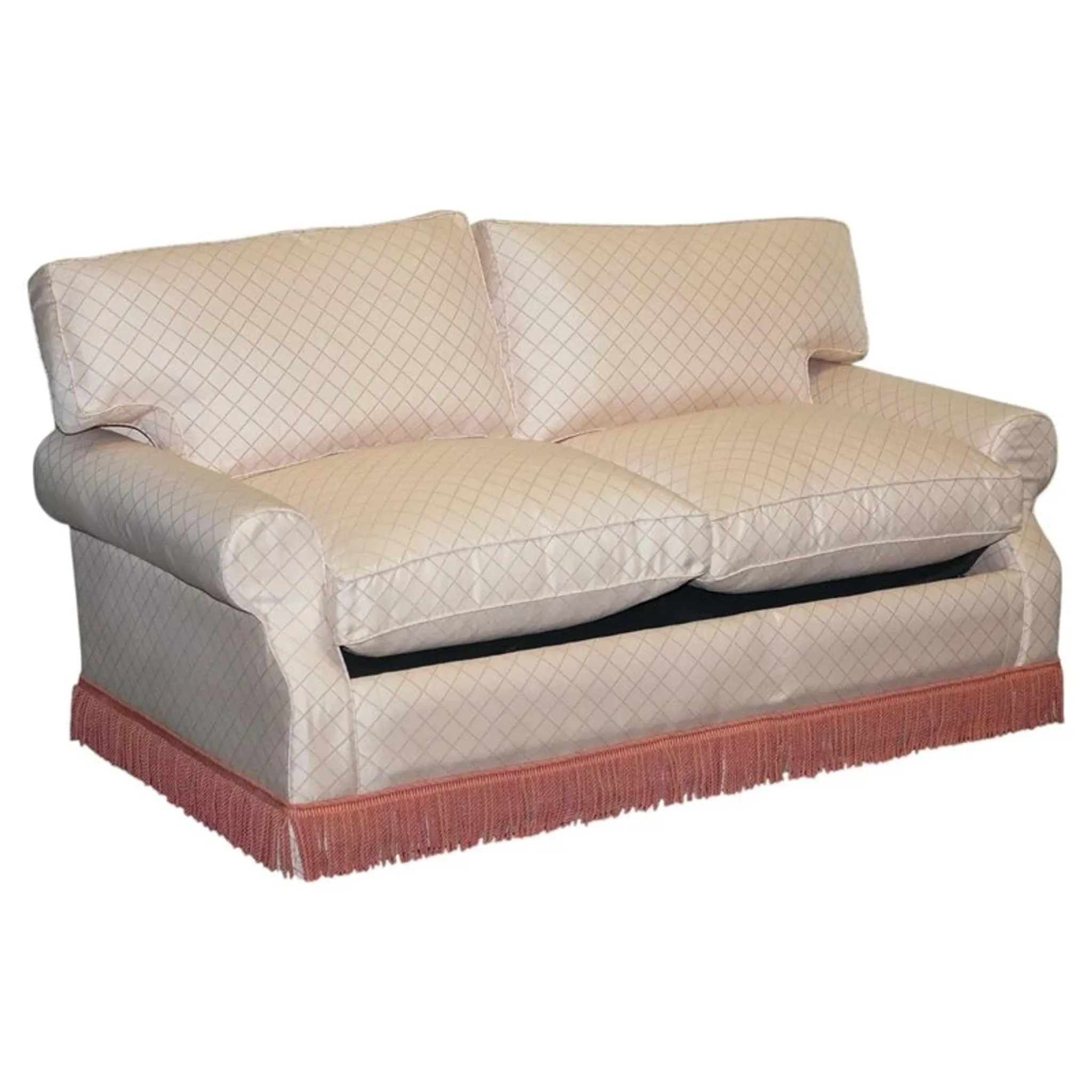Two-Seater Sofa from Country House with Cushioned Pillows, England