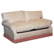 Two-Seater Sofa from Country House with Cushioned Pillows, England