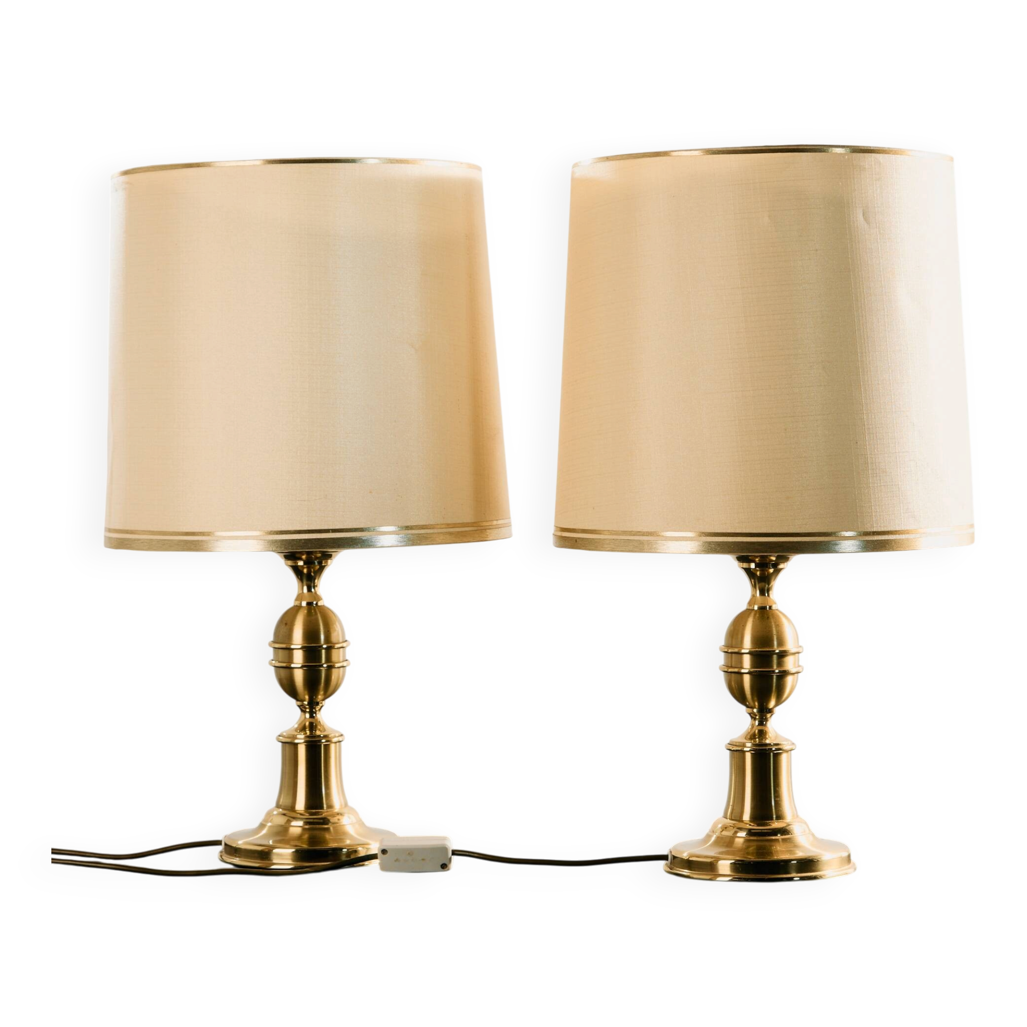 Lampe de table en laiton par Otterpohl Leuchten, lot de 2