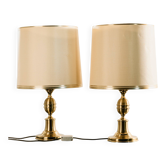 Lampe de table en laiton par Otterpohl Leuchten, lot de 2