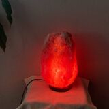 Genuine Himalayan salt stone lamp from the 1970s