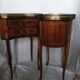 Pair of bedside tables "bean" style louis XV marked