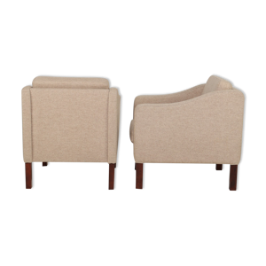 Paire de fauteuils bas