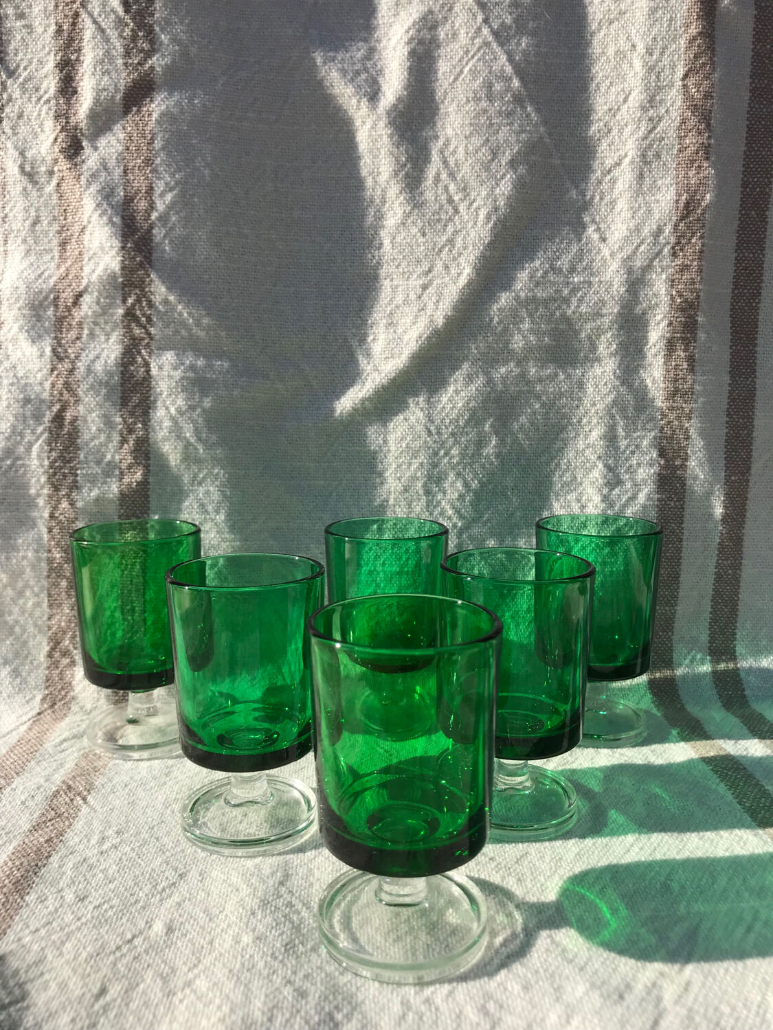 Ensemble de 6 verres à digestifs Suède / Cavalier Luminarc
