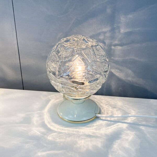 Lampes de chevet et suspension avec abat-jour en verre, par Graebe, années 1960, ensemble de 3