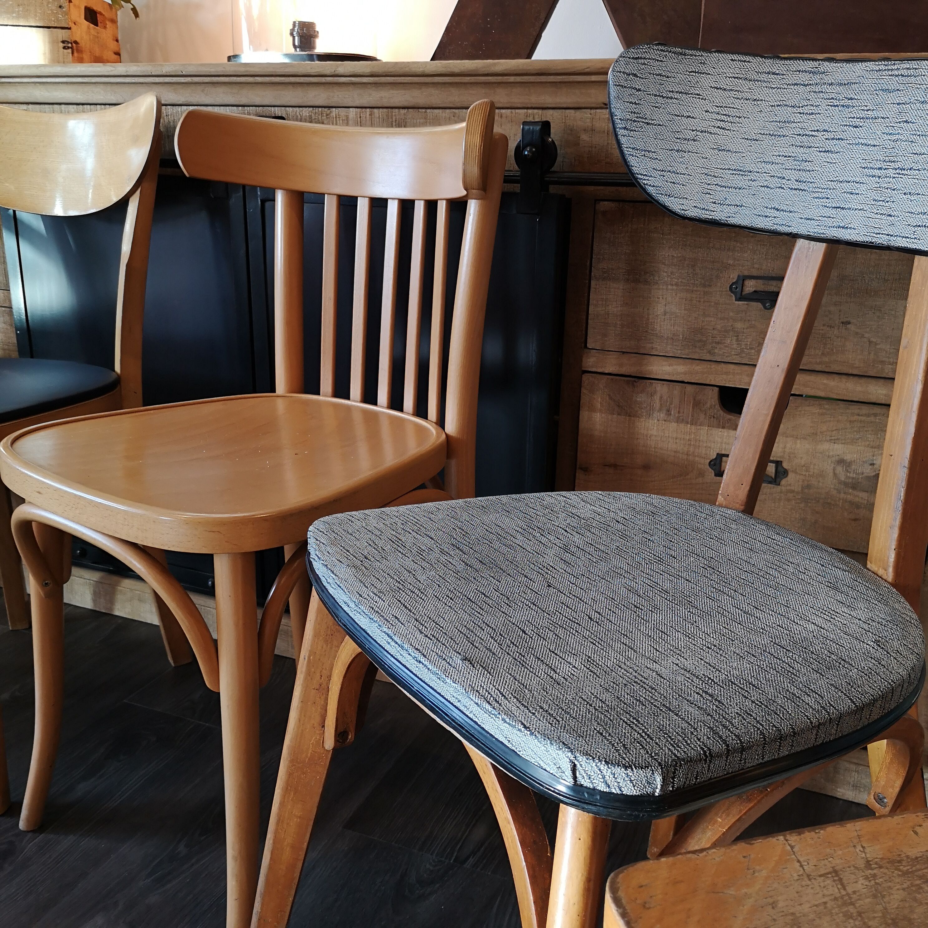 Set of 6 chairs Bistro mismatched