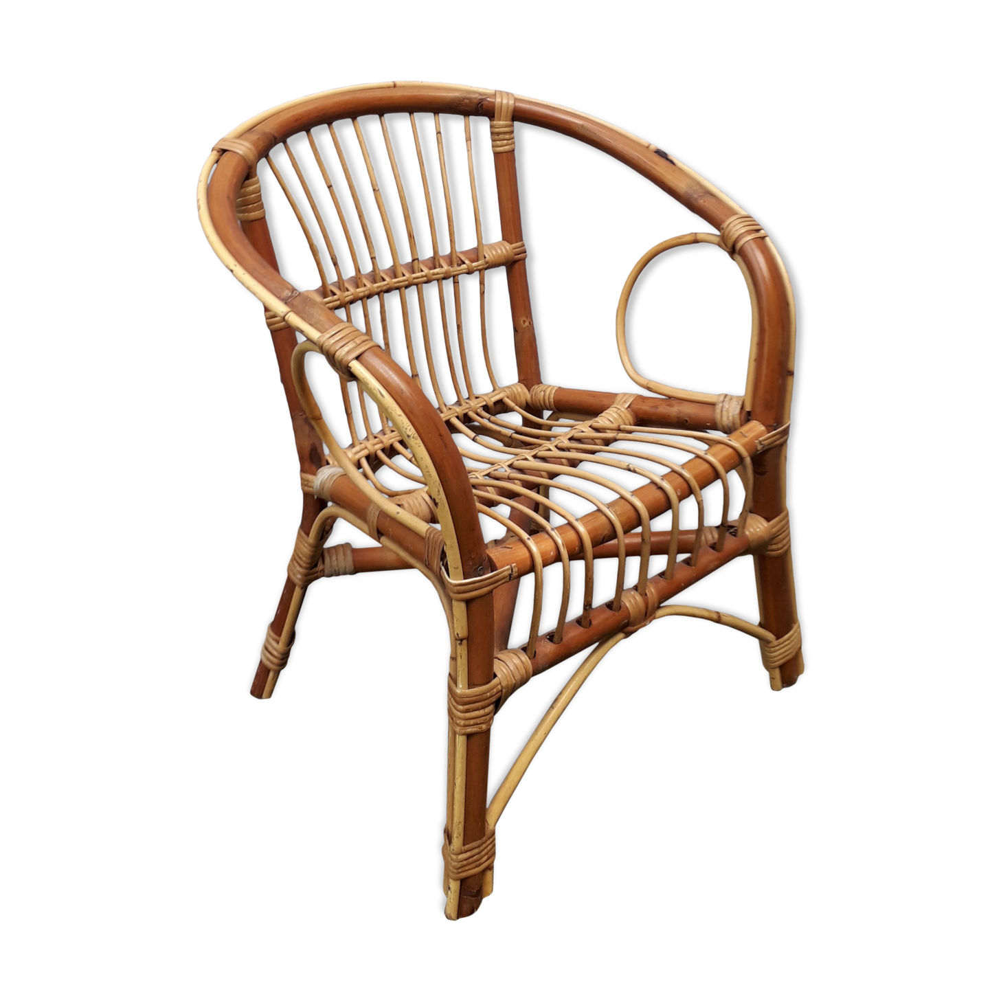 Child rattan armchair