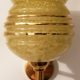 Yellow ochre speckled wall lamp, Clichy opaline, 40s