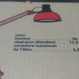Old architect's lamp, new in original box, Relux brand, black