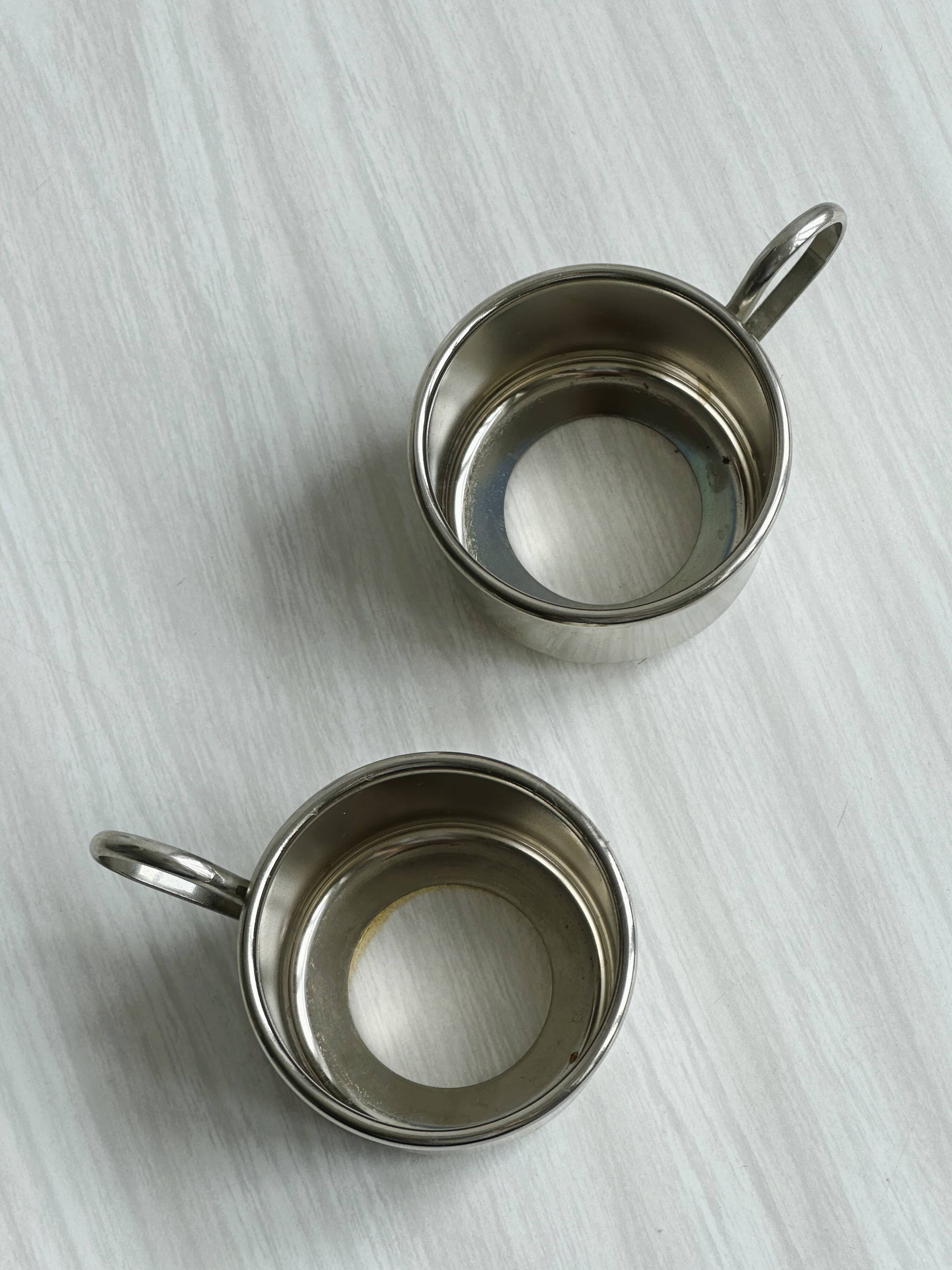 2 small vintage porcelain cups