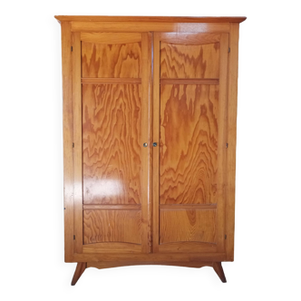 Vintage pine wardrobe