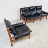 Set of vintage brutalist sofa's, 1970s