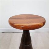 Pair of industrial stools foot in copper metal