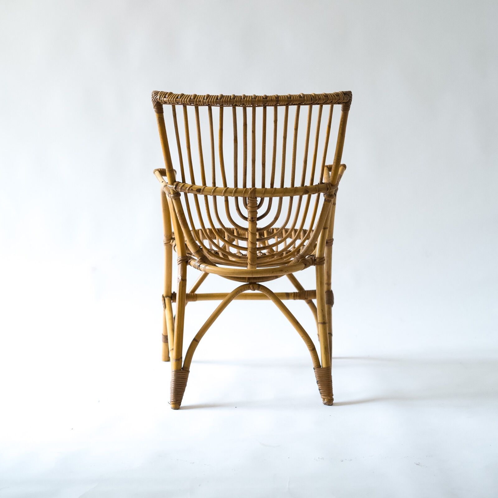 Rattan office chair