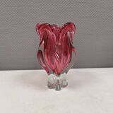 Bohemian glass vase, by Josef Hospodka for Chrisbka Glaswerke 1960s