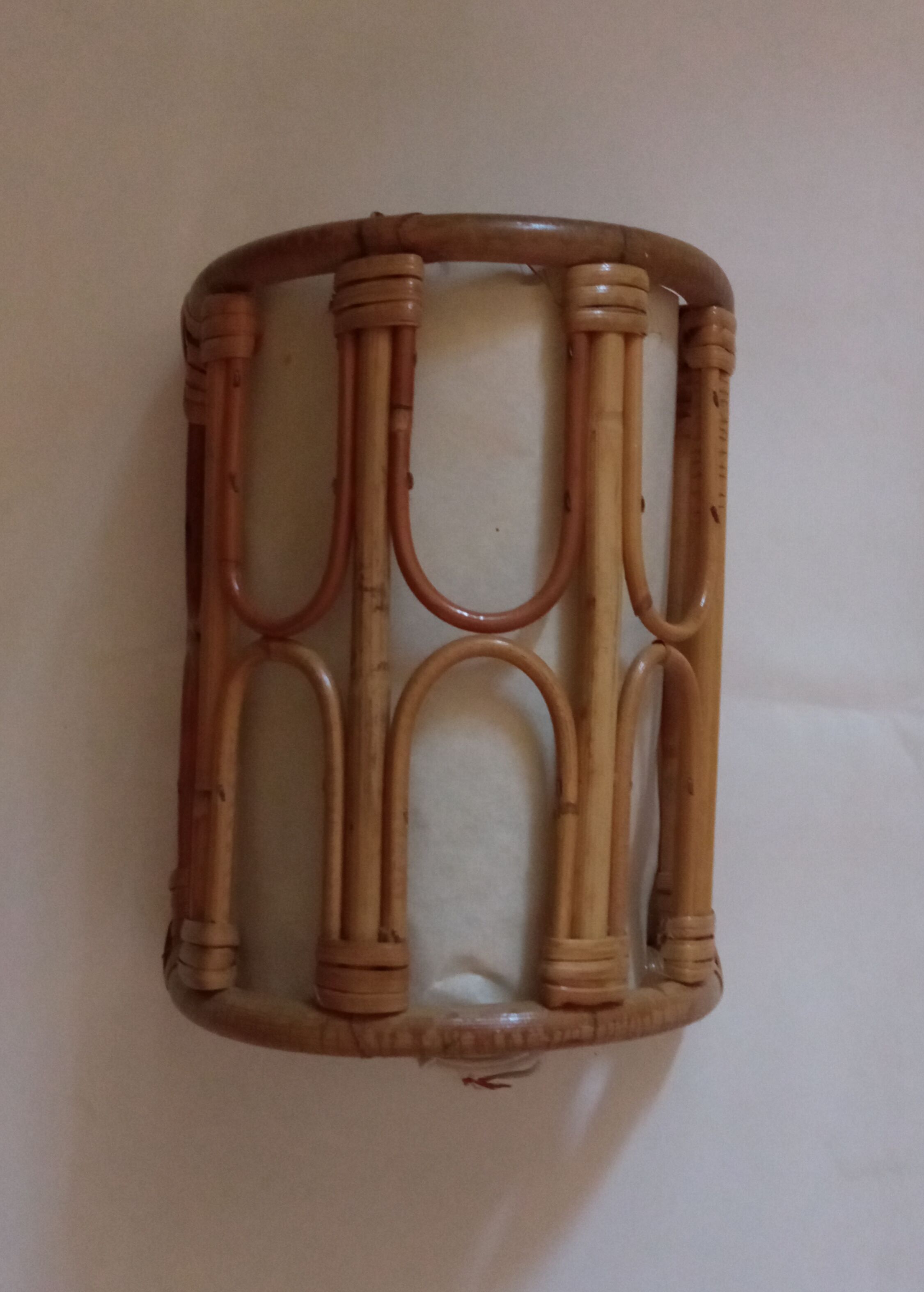 Pair of bamboo sconces