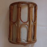 Pair of bamboo sconces