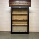 Patinated chestnut cabinet bookcase