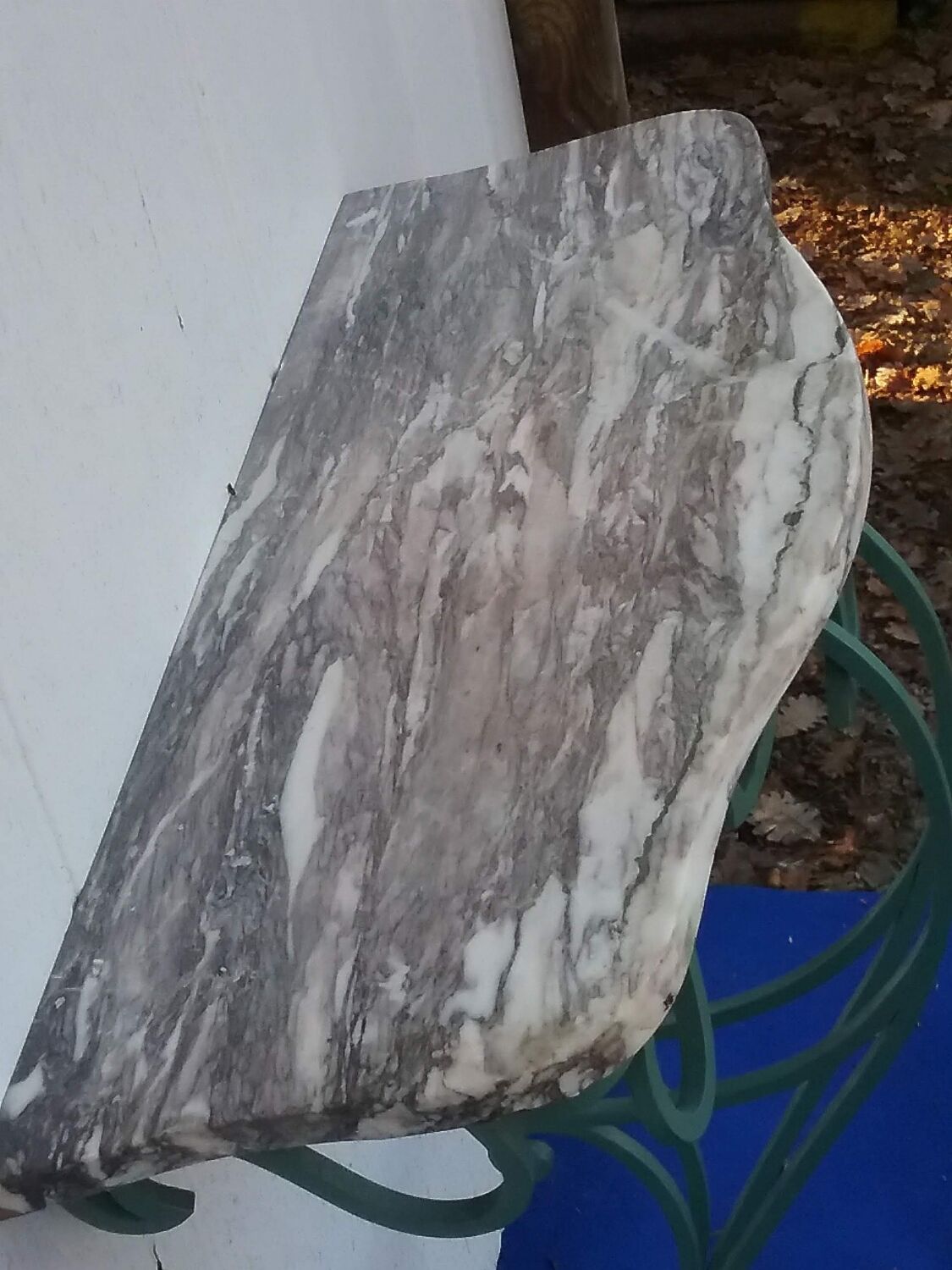 Small wrought iron console