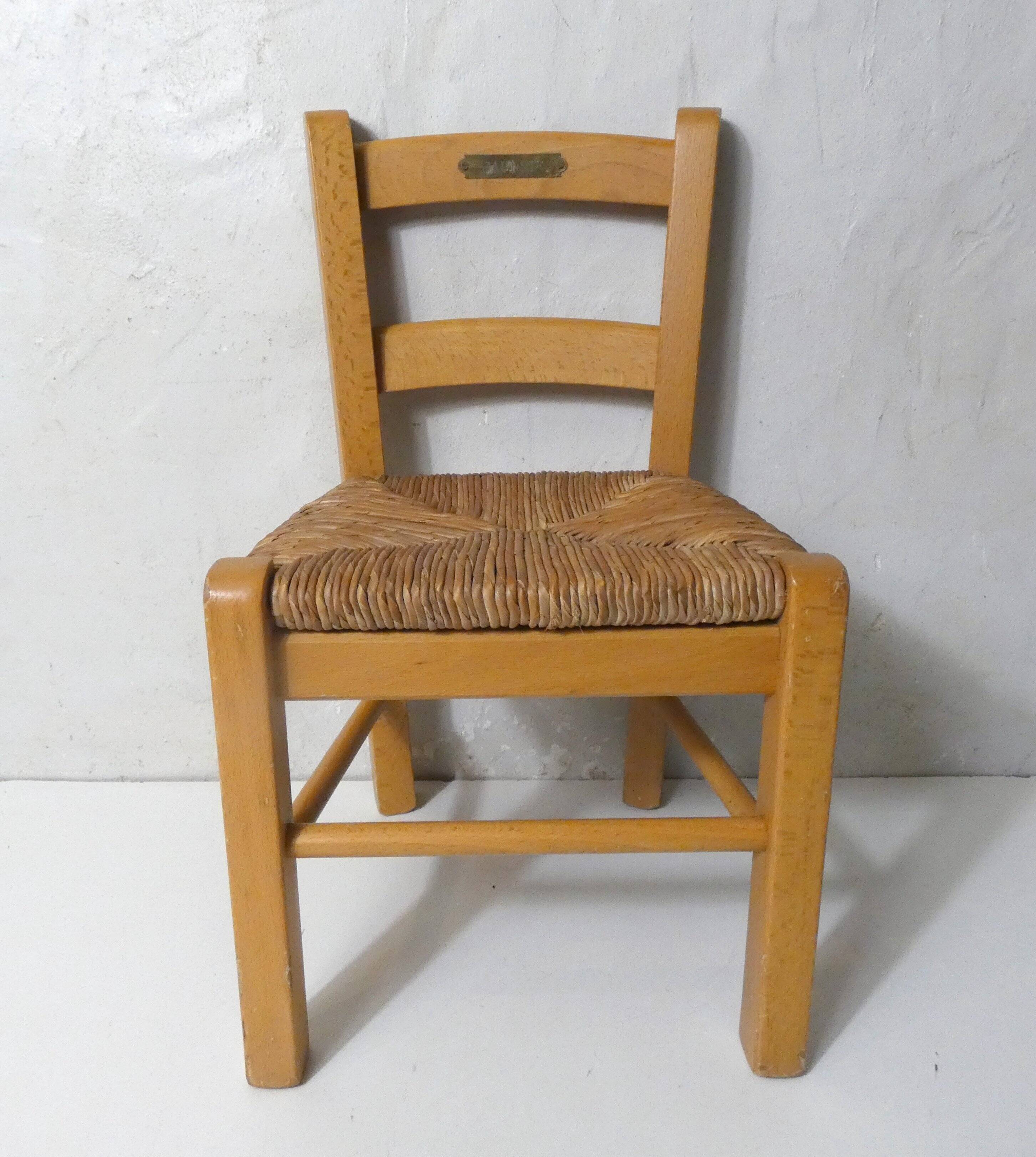 petite chaise enfant en bois Baptiste