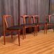 A set of four Juliane chairs by Johannes Andersen, Uldum Møbelfabrik, Denmark, 1960s.