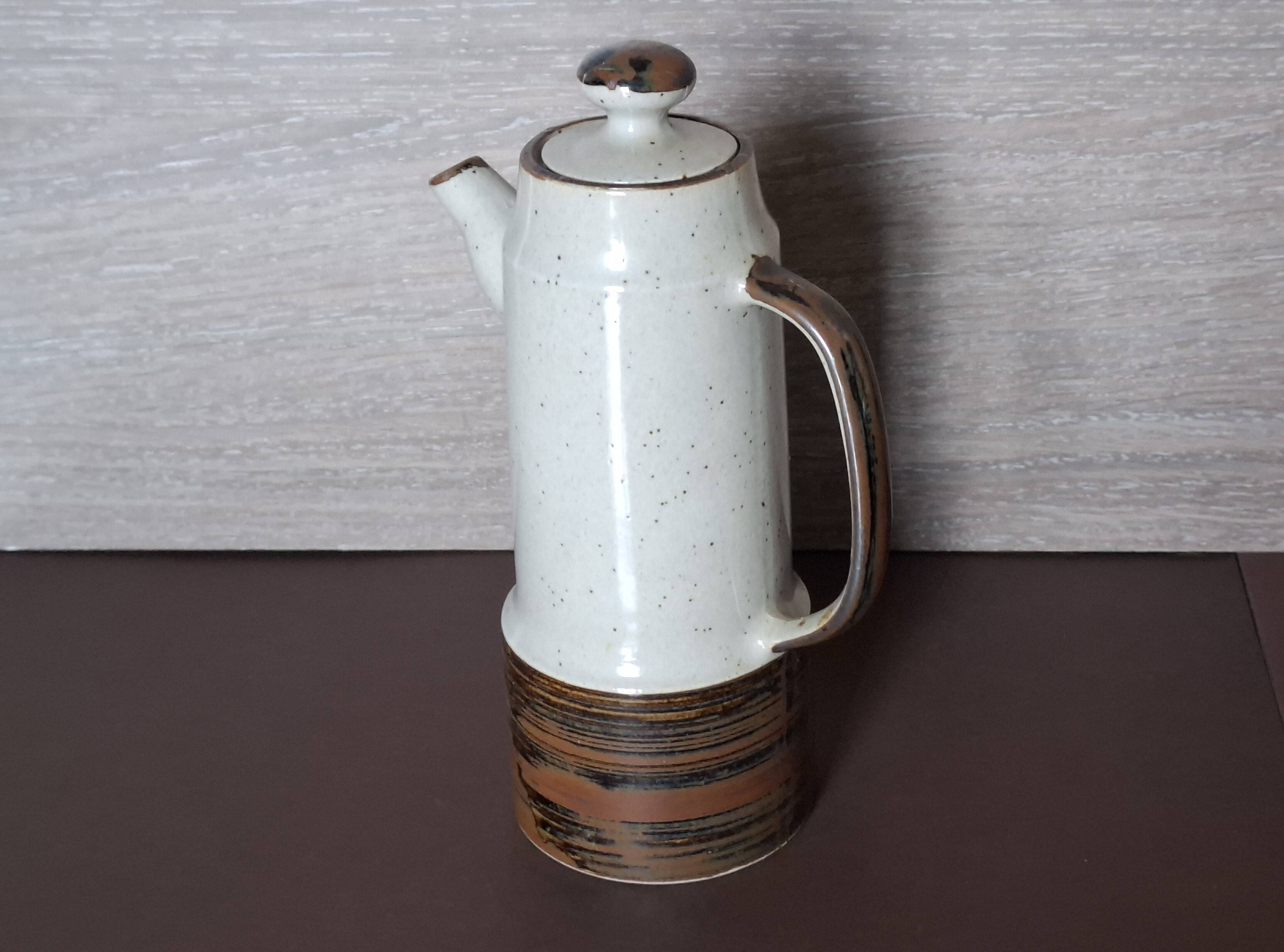 vintage stoneware coffee set