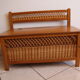 Chest bench with rattan