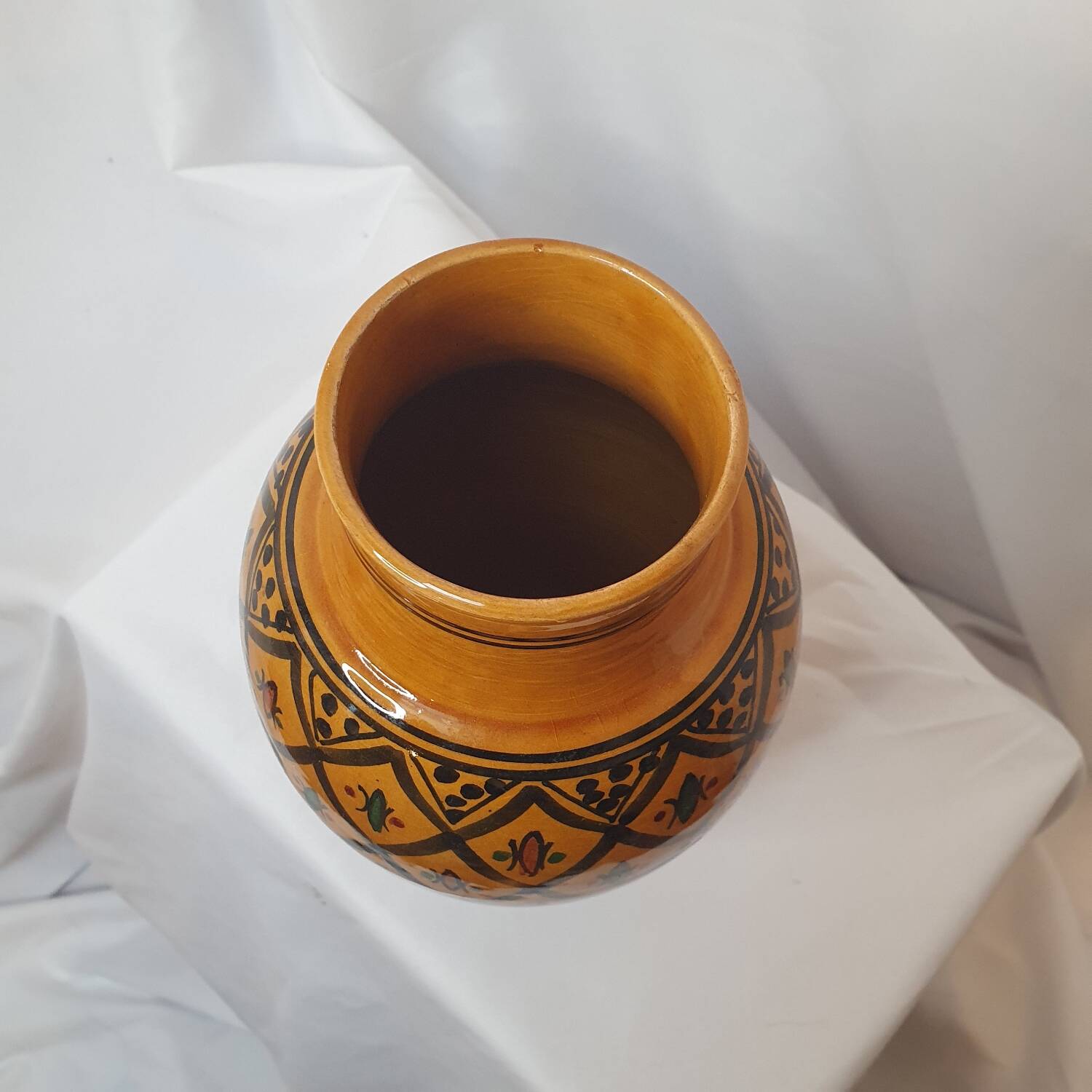 Moroccan terracotta vase