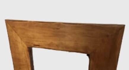 Vintage Scandinavian mirror, solid wood mirror