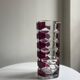 Luminarc vase with burgundy geometric patterns, France 1970