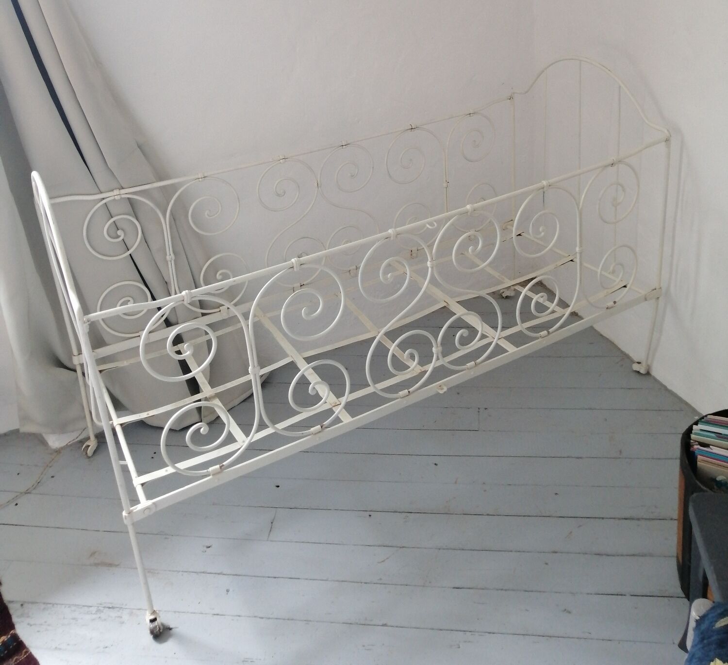 Lit banquette fer forgé