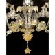 Verre de Murano Ca’ Rezzonico impérial de luxe avec feuille d'or