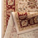 Oriental carpet 1.6x2.3 m in beige and red wool