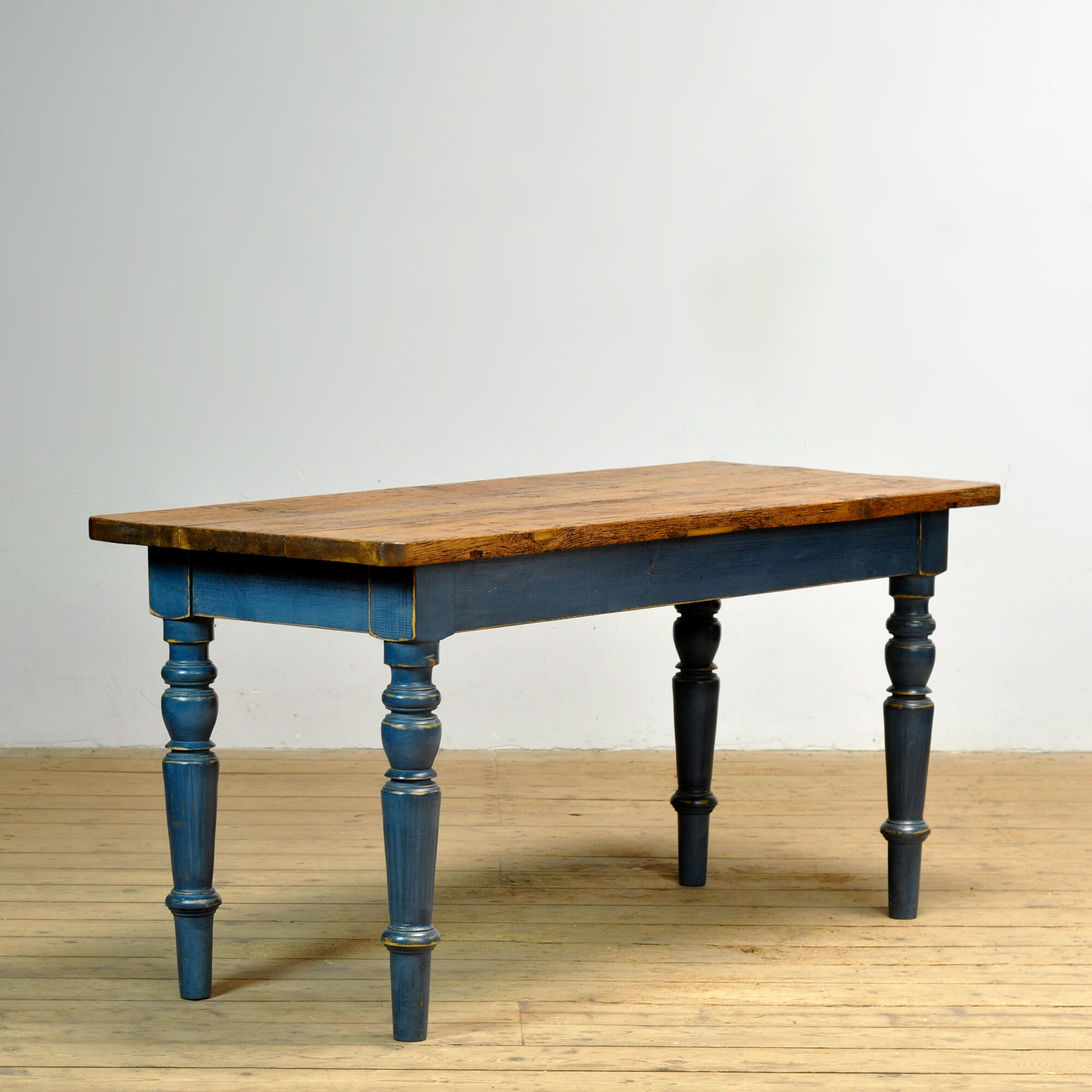 Pine table with old top