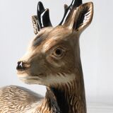 Michel Caugant Terrine deer deer ceramic earthenware vintage