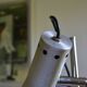 Brushed aluminium and chrome metal desk lamp 70's 1970