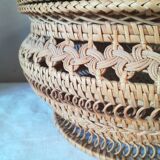 Wicker lace basket