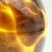 Empoli Blown Glass Vase with Amber and Brown Hues, 1960s