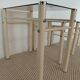 Beige Metal Nesting Tables Yves Boutboul 1970s