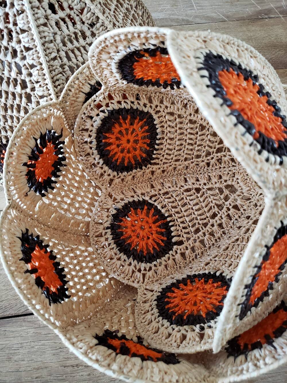 Set of 3 vintage lampshades