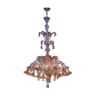 Murano glass chandelier circa 1980