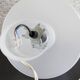Vintage white glass Table Lamp, Vintage lighting, Mid Century, Mushroom light