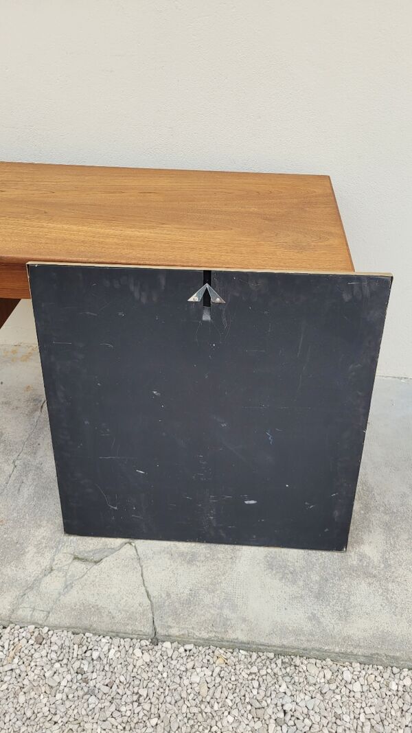 Miroir en métal chromé fabrication de qualité vintage Italy, 1970s