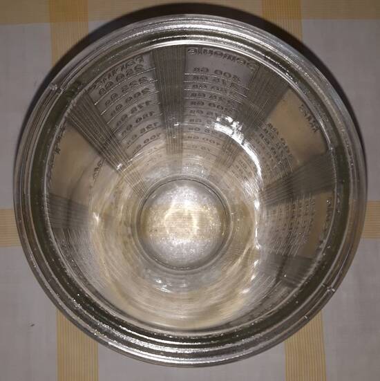 Graduated glass Mougin 1960s 1970s